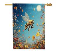 Bandiera autunnale per casa delle api da giardino 71 x 101 cm, double-face, decorativa per esterni, fantasia autunnale, insetto, bandiera, per la casa, per giardino, giardino, giardino, giardino