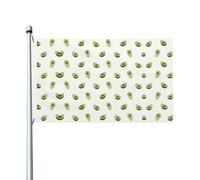 Bandiera avocado per le quattro stagioni all'aperto bandiera vacanza doppia faccia con occhiello sfondo decorativo forniture per feste