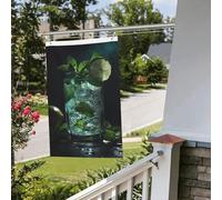 Bandiera bandiera 3 x 6 m bandiere da giardino a doppia faccia bandiera resistente allo sbiadimento per esterni bandiera di benvenuto cortile Mojito cocktail banner di auguri personalizzato bandiera