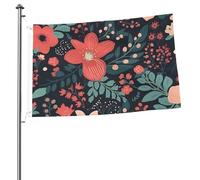 Bandiera Banner 3 x 2 Ft Bandiere da giardino a doppia faccia Bandiera resistente allo sbiadimento per esterni Bandiera di benvenuto da cortile Semplice Piccolo Fiore Banner di auguri Personalizzato