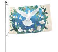 Bandiera Banner 3 x 6 m bandiere da giardino a doppia faccia bandiera resistente allo sbiadimento per esterni bandiera di benvenuto cortile pace sulla terra banner di auguri personalizzato bandiera