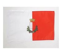 BANDIERA BARI 45x30cm - BANDIERINA BARI IN PUGLIA 30 x 45 cm cordicelle - AZ FLAG
