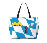 Bandiera bavarese multifunzionale spiaggia borsa da viaggio multi tasca design alla moda adatto per vari luoghi all'aperto