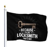 Bandiera Because I'M The Locksmith That'S Why Banner Moda Divertenti Bandiere Per Festival Feste Soggiorno 90X150Cm