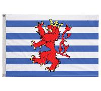 Bandiera belga del Lussemburgo con occhielli - fatta a mano nel Regno Unito