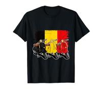 Bandiera belga vintage stile retrò classico del Belgio Maglietta