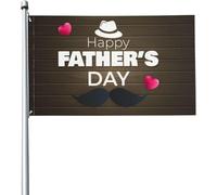 Bandiera Best Dad Ever Happy Father'S Day Bandiera Della Brezza Resistente Alle Intemperie Colori Vivaci Striscione All'Aperto, Per Feste Estive, Eventi, Giardino, 90x150cm