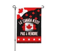 Bandiera bifacciale 12X18, bandiera da giardino Le Canada N'est pas à Vendre, bandiera da giardino Great Canada Pride in vendita per esterni, striscioni decorativi per cartello da giardino per casa e