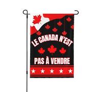 Bandiera bifacciale 12X18, bandiera da giardino Le Canada N'est pas à Vendre, bandiera da giardino Great Canada Pride in vendita per esterni, striscioni decorativi per cartello da giardino per casa e
