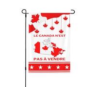 Bandiera bifacciale 28X40, bandiera da giardino Le Canada N'est pas à Vendre, bandiera da giardino Great Canada Pride in vendita per esterni, striscioni decorativi per cartello da giardino per casa e