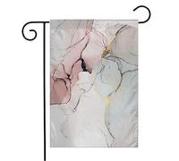 Bandiera Black Quality Ink Macro Paint Hand Abstract White Closeup Grunge Painting Stone Colorful Artwork Prova Di Sbiadimento Bandiera Di Benvenuto, Per Giardino, All'Aperto Al Coperto, 30x45cm