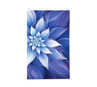 Bandiera blu con fiori astratti 3 x 5 m verticale doppia faccia bandiera da giardino esterna bandiera per casa divertente festa banner segno decorazione casa bandiere da giardino per poster da
