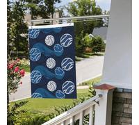 Bandiera blu Pallavolo 2x3 Ft Outdoor Indoor Primavera Estate Autunno Inverno Giardino Bandiere con Occhiello Verticale Doppio Lato Festività Bandiere Banner per Decorazioni Cortile