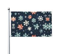 Bandiera blu stampata con stelle fredde su entrambi i lati, 9 x 1,5 m, con occhielli, adatta per feste e decorazioni per patio