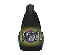 Bandiera Brasile 01 Borsa a tracolla Brasile Bandiera Brasile Zaino a tracolla Zaino da giorno Borsa da trekking casual Borsa zaino brasiliano per esterno