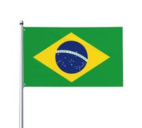Bandiera brasiliana Stampe Bandiere decorative per esterni 0,9 x 1,5 m leggere e belle adatte per cortili esterni e celebrazioni di festival.