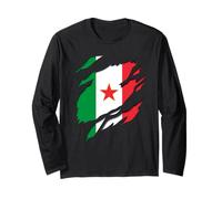 Bandiera Brigate Garibaldi Italia Partigiane 3D stella rossa Maglia a Manica
