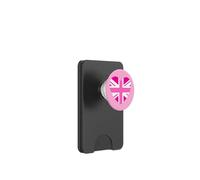 Bandiera britannica rosa Union Jack cuore rosa ragazze signore donne PopSockets PopWallet per MagSafe