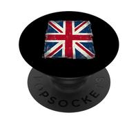 Bandiera britannica Union Jack Design Vintage UK Flag PopSockets PopGrip Adesivo