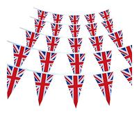 Bandiera British Union Jack, bandiera del Regno Unito, bandiera triangolare, bandiera inglese inglese, jack, festa a tema, bandiera britannica, bandierine, festa di compleanno, celebrazione, festa a