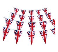 Bandiera British Union Jack, bandiera del Regno Unito, bandiera triangolare, bandiera inglese inglese, jack, festa a tema, bandiera britannica, bandierine, festa di compleanno, celebrazione, festa a