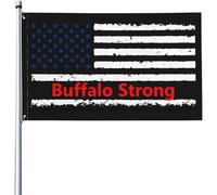 Bandiera Buffalo Strong Pray For Buffalo Bandiera Militare Resistente Alle Intemperie Tessuto Da Esterno Striscione All'Aperto, Per Celebrazioni, Feste Estive, Eventi, 90x150cm