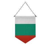 Bandiera Bulgaria appeso banner in tessuto con asta telescopica banner in tessuto esterno arredamento patio per interni, feste all'aperto per feste