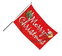 Bandiera Buon Natale | Bandiera Decorativa Interni 90x150 Cm | Stendardo Doppia Faccia per Appassionati Feste | Balcone Giardino Cortile Strada Comunità Evento