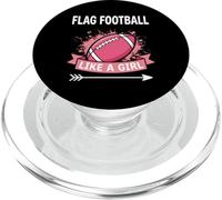 Bandiera calcio come una ragazza rosa tema sportivo PopSockets PopGrip per MagSafe
