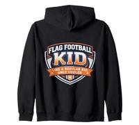 Bandiera Calcio Kid Like A Regular Kid Only Cooler Funny Boys Felpa con Cappuccio