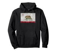 Bandiera California State CA Repubblica della California La Costa Occidentale Felpa con Cappuccio