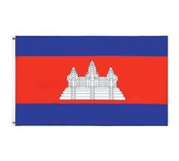 BANDIERA CAMBOGIA 150x90cm - GRAN BANDIERA CAMBOGIANA 90 x 150 cm Poliestere leggero - Bandiere - AZ FLAG
