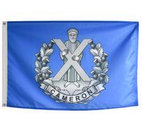 Bandiera Cameron Highlanders della regina dell'esercito britannico con occhie...