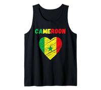Bandiera Camerun Holiday Camerun Cuore Camerun Bandiera Camerun Canotta