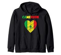 Bandiera Camerun Holiday Camerun Cuore Camerun Bandiera Camerun Felpa con Cappuccio