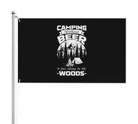 Bandiera Camping Without Beer Is Just Sitting In The Bandiere 90X150cm