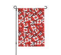 Bandiera canadese con stampa 3D verticale su entrambi i lati, decorazione per la casa, giardino, patio, cortile, prato, bandiera 71 x 101 cm