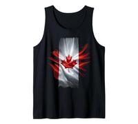 Bandiera canadese del Canada - Grafica a colori di sfondo fresco Canotta