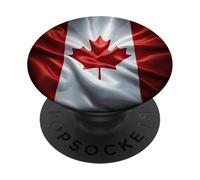 Bandiera canadese del Canada - Grafica a colori di sfondo fresco PopSockets PopGrip Adesivo
