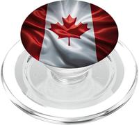 Bandiera canadese del Canada - Grafica a colori di sfondo fresco PopSockets PopGrip per MagSafe