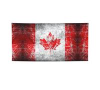 Bandiera canadese retrò con stampa versatile per feste, Ringraziamento e decorazioni di compleanno, per tutte le occasioni