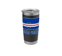 BANDIERA CAPO VERDE CABO VERDE Bicchiere termico in acciaio inox doppia parete