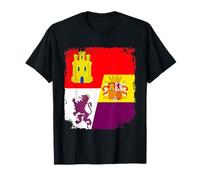 Bandiera Castilla Leon Spagna Repubblicana Repubblica Spagnola Maglietta