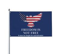 Bandiera Charlie Kirk Freedom is not free 3x5 per esterni, bifacciale, unica, per esterni, per cortile, 3x5 piedi, ara
