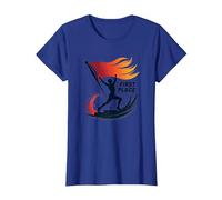 Bandiera Che vola al Primo Posto Maglietta, Donna, Blu Reale, 3XL