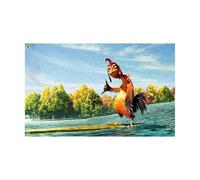 Bandiera Chicken Joe - Striscione da parete a doppia cucitura da 9 x 1,5 m con divertente design del film Surf's Up | Bandiera da giardino per esterni, decorazione da parete per camera da letto