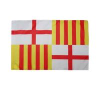 BANDIERA CITTÀ DI BARCELLONA 90x60cm - BANDIERA DI BARCELONA - CATALOGNA 60 x 90 cm foro per asta - AZ FLAG
