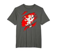 Bandiera Città Perugia Umbria effetto 3D Tridimensionale Maglietta