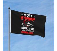 Bandiera Classica Bandiere Da Giardino Technician Most Veterinary Dreams Start Long Before The Training Does Rinforzo Bandierine Della Decorazione Per Giardino Esterno Decorazione 90X150Cm