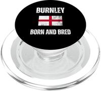 Bandiera classica Burnley Born And Bred Inghilterra Uomini Donne Bambini PopSockets PopGrip per MagSafe